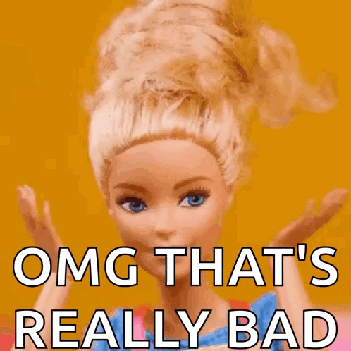 Barbie Doll Saying Really Bad