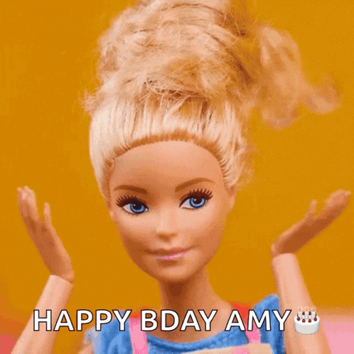 Barbie Doll Says Happy Bday Amy