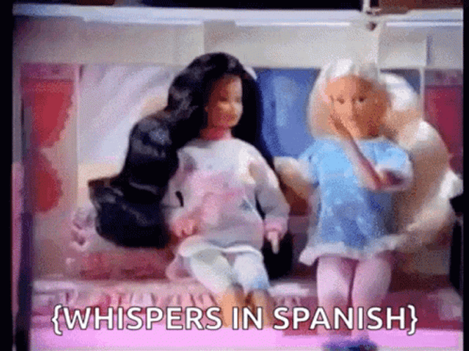 Barbie Having Gossip GIF