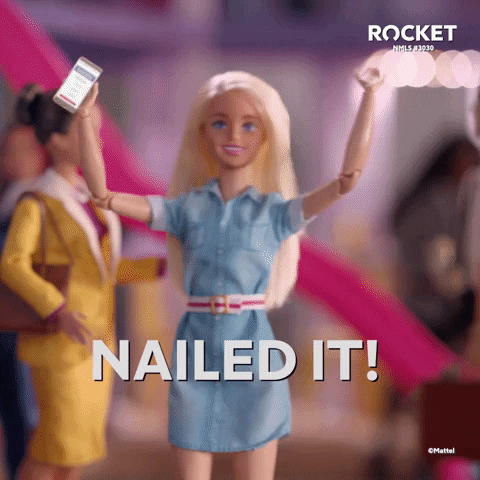 Barbie Nailed It GIF