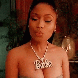 Barbie Necklace Nicki Minaj Anaconda Kiss GIF