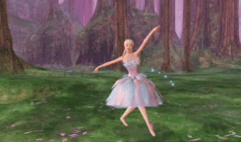 Barbie Swan Lake Ballet Dancing GIF