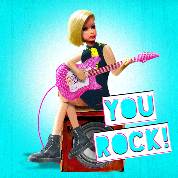 Barbie You Rock Meme GIF