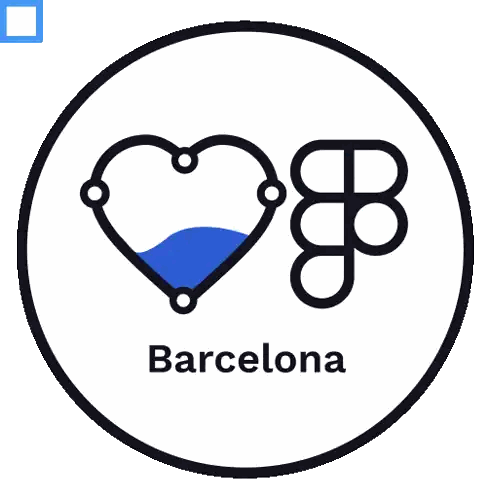 Barcelona Logo With Heart and Mountains