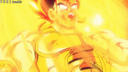 Bardock Igniting Powers GIF