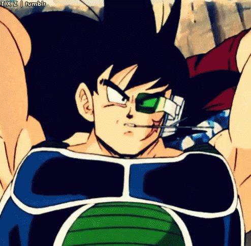 Bardock Preparing To Attack GIF