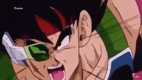 Bardock Shouting GIF