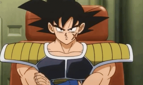 Bardock Thinking GIF