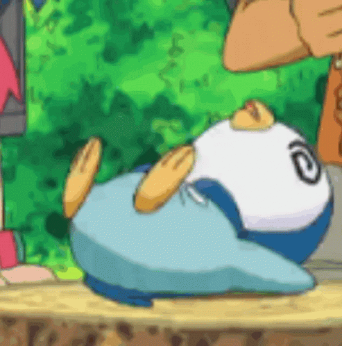 Pokemon Piplup Barely Awake GIF