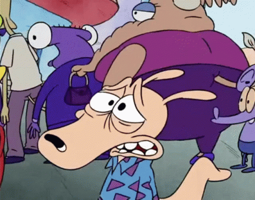 Rocko Barf Rocko's Modern Life GIF