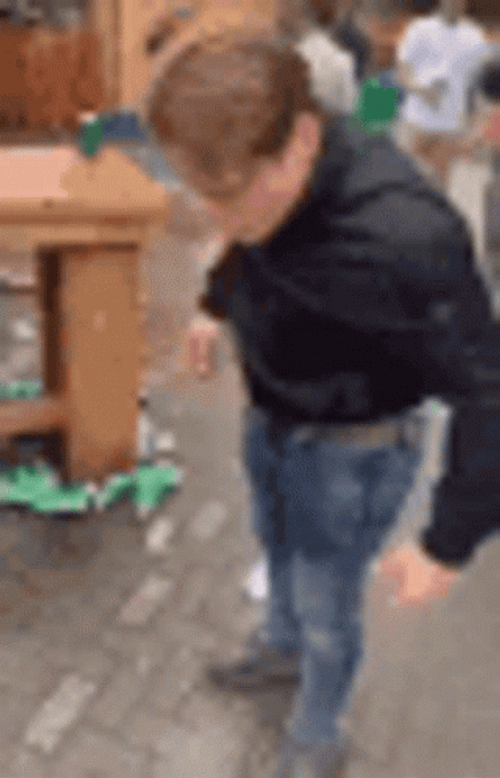 Barf Drunk Man Puking GIF