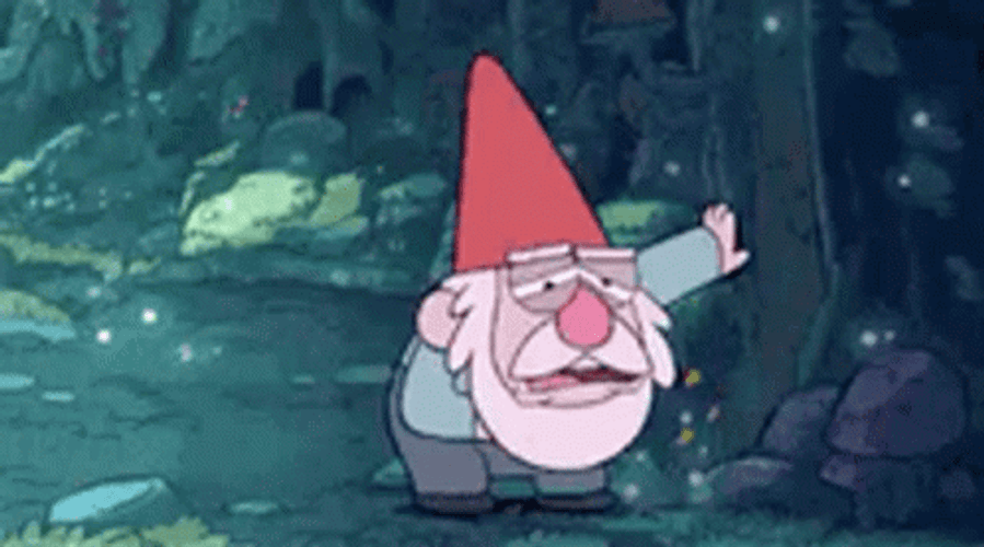 Barf Gnome Retching Rainbow Gravity Falls GIF