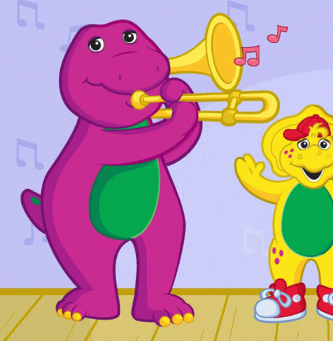 Barney Making Music GIF