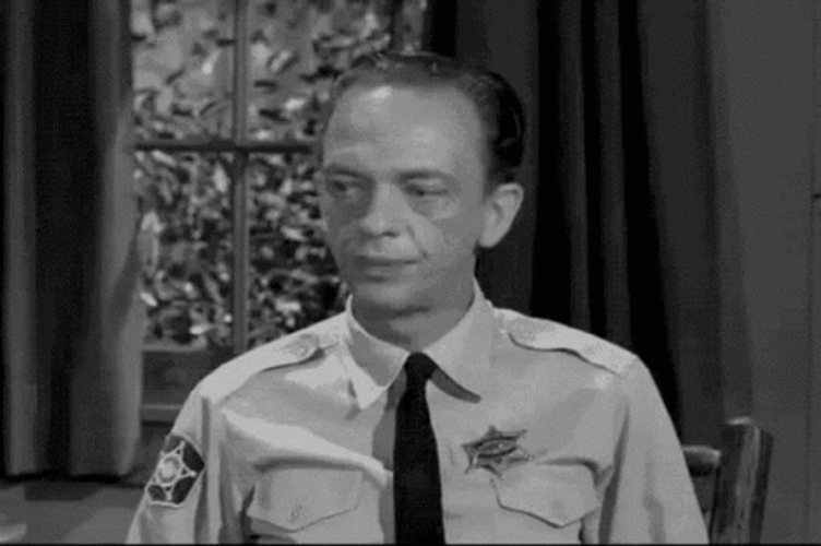 Barney Fife Being Curious GIF