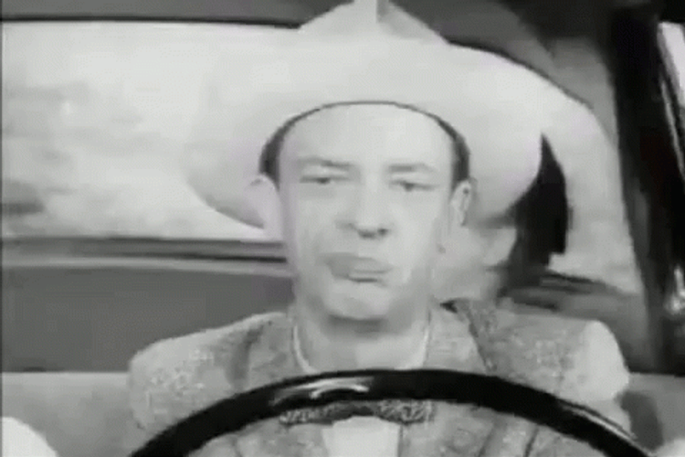 Barney Fife Driving A Car GIF