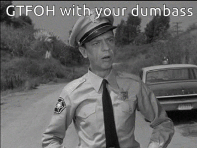 Barney Fife Get Out GIF