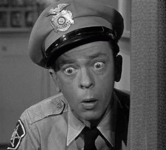 Barney Fife Heard Something GIF