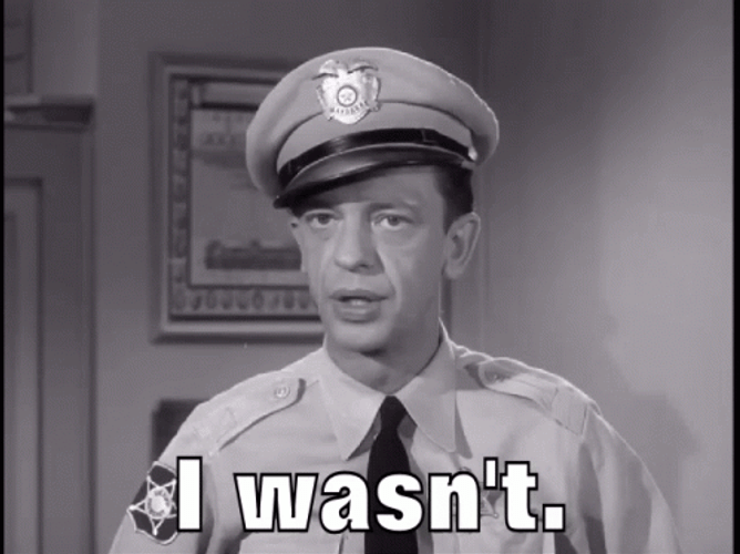 Barney Fife I Wasn't GIF