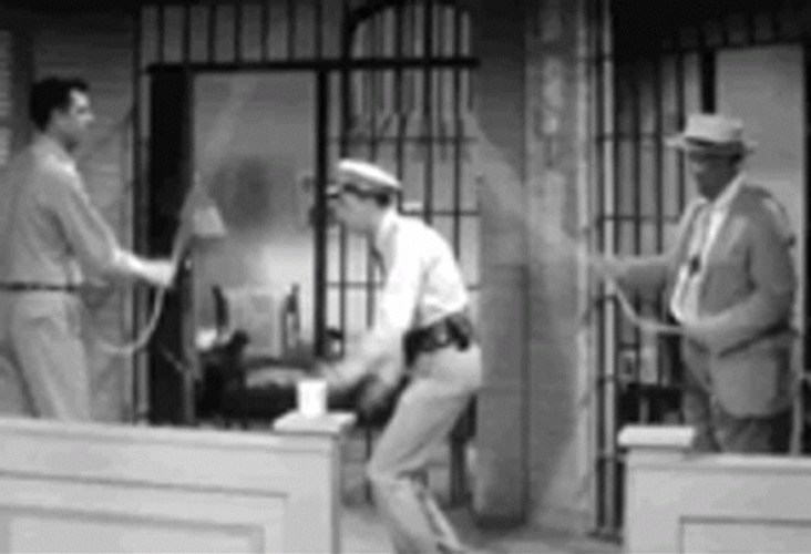 Barney Fife Playing In The Cell GIF