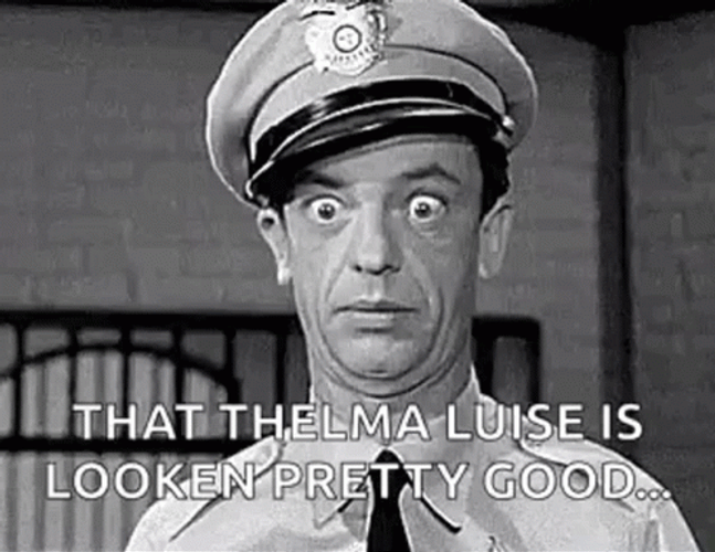 Barney Fife Wide Open Eyes GIF