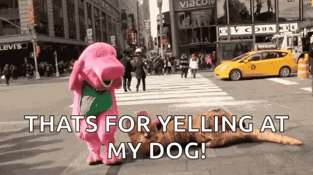Barney Meme Pissed Off GIF