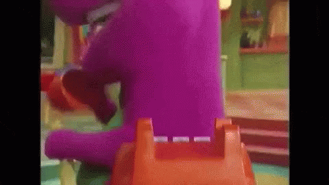 Barney Meme With The Students GIF