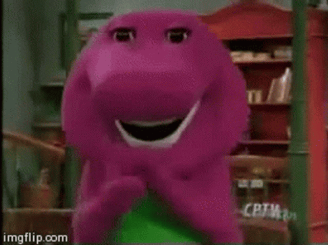 Barney Seeing Explosion GIF