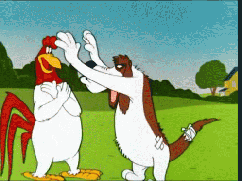 Barnyard Dawg Folding Foghorn Leghorn GIF