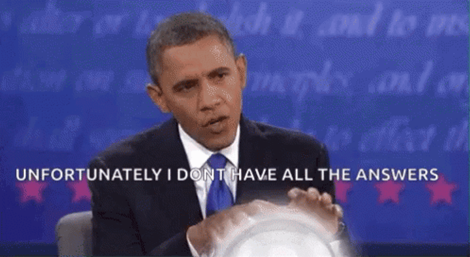 Barrack Obama Crystal Ball Don't Have The Answers GIF