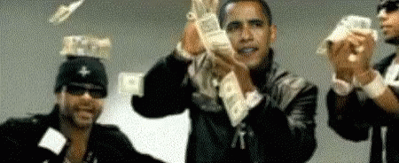 Barrack Obama Face Swap Ballin Meme GIF