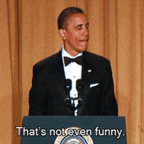 Barrack Obama Speech Not Even Funny GIF