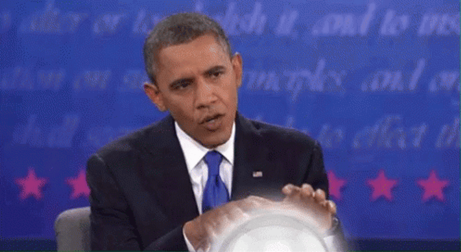 Barrack Obama Touching A Crystal Ball Meme GIF