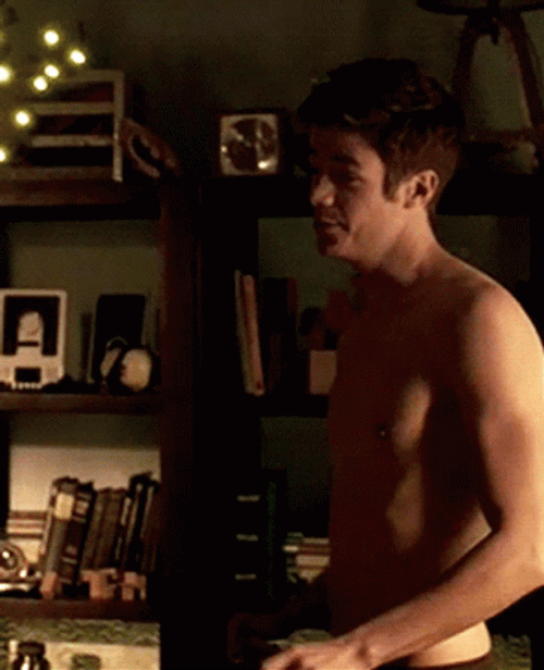 Barry Allen Grant Gustin Sexy Topless The Flash GIF