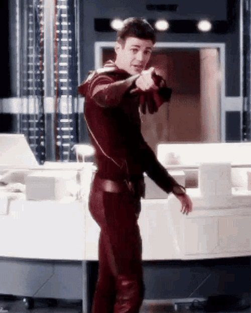 Barry Allen The Flash Pointing Finger GIF
