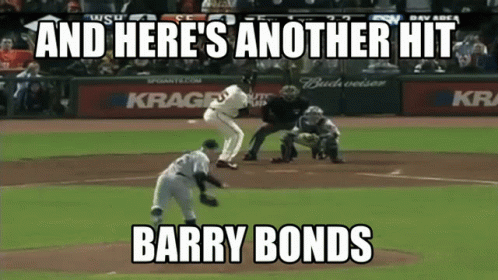 Barry Bonds Giants Another Hit GIF