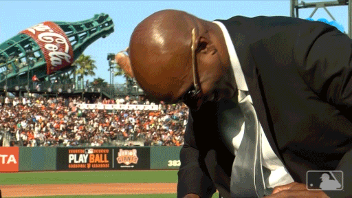 Barry Bonds Giants Laughing GIF
