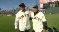 Barry Bonds Willie Mays Giants GIF