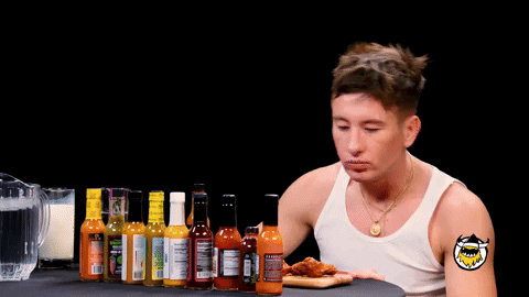 Barry Keoghan Eating Chicken Wing GIF