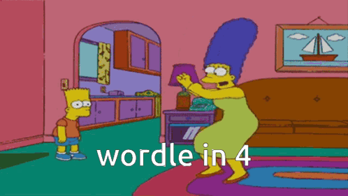 Bart And Marge Simpson Dancing Wordle GIF