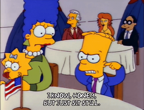 Bart Ear Plugs To Avoid Hearing Marge Lecture GIF