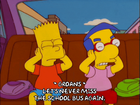 Bart Simpson And Milhouse Blocking Their Ears GIF
