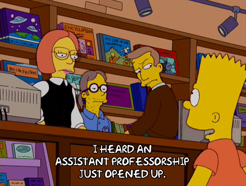 Bart Simpson Asking Book Store's Job Opening GIF