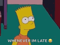 Bart Simpson Before Cake Saying Whenever Im Late