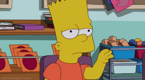 Bart Simpson Blah Blah Blah GIF