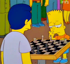 Bart Simpson Chess Tournament GIF