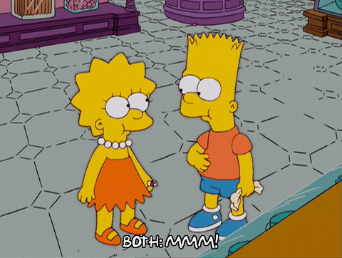 Bart Simpson Chewing Gum GIF