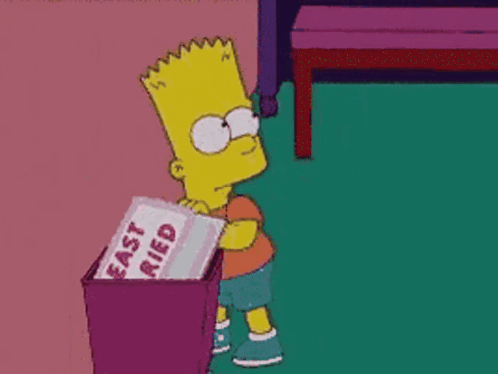 Bart Simpson Cutting Cake Saying At Least You Tried