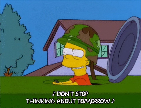 Bart Simpson Driving Tank GIF