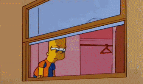 Bart Simpson Hiding GIF