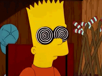 Bart Simpson Hypnotized GIF